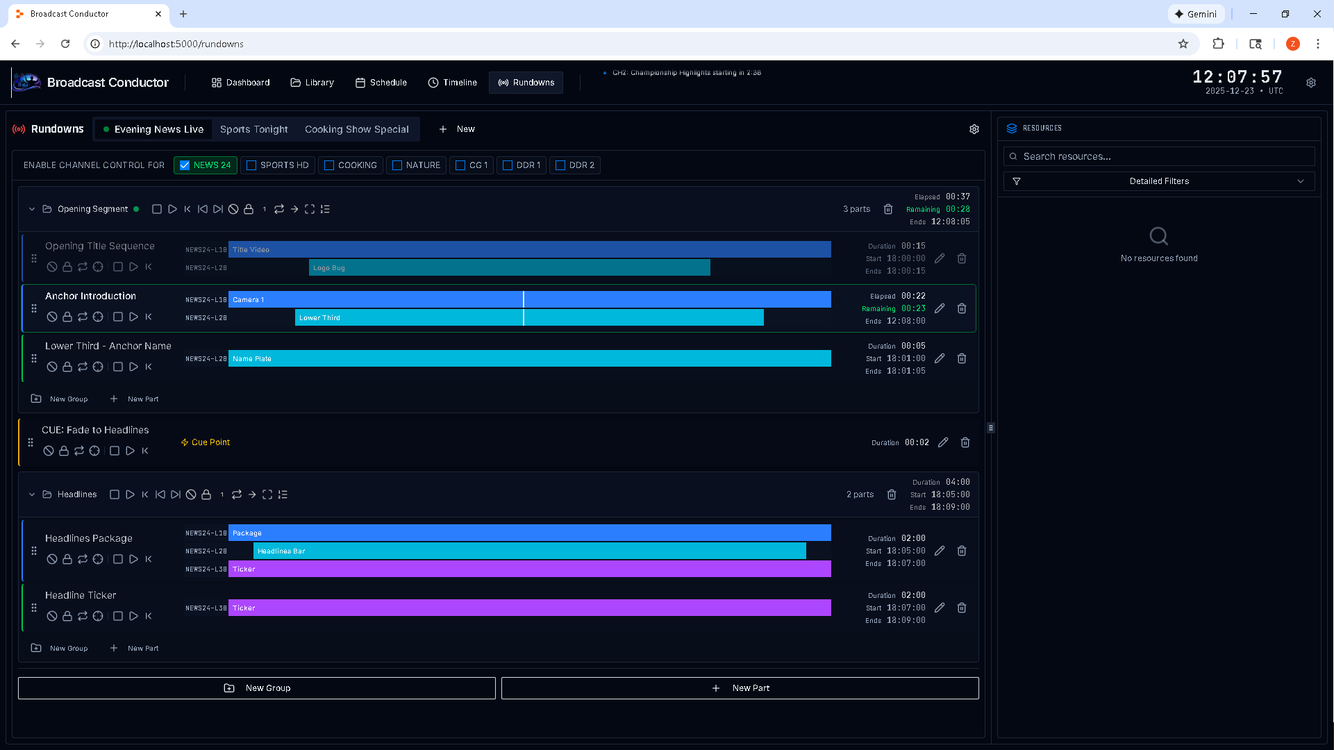 Tv Rundown Broadcast Conductor - TV Scheduling and Playout Automation | Dedicated ...